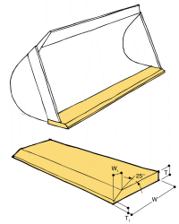 Baggerschaufel - Messerstahl